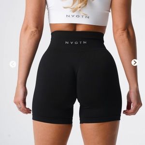 Black Solid Seamless Shorts **WILL TRADE FOR A SMALL**